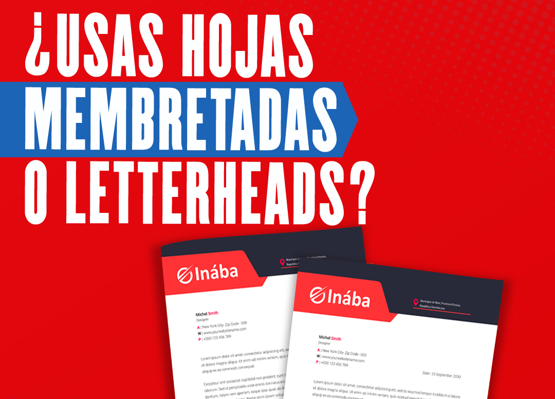 Letterheads u hojas membretadas