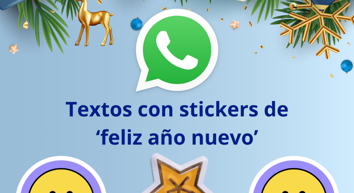 Stickers para usar en whatsapp en este año nuevo 2023